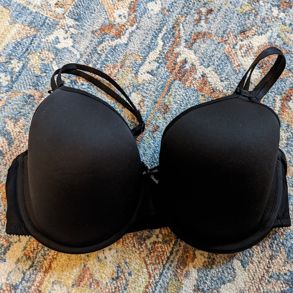 Chantelle Basic Invisible T-shirt Bra- Black 32DDD